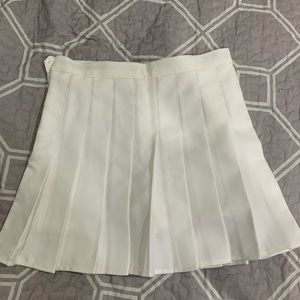 white tennis skirt with built in shorts